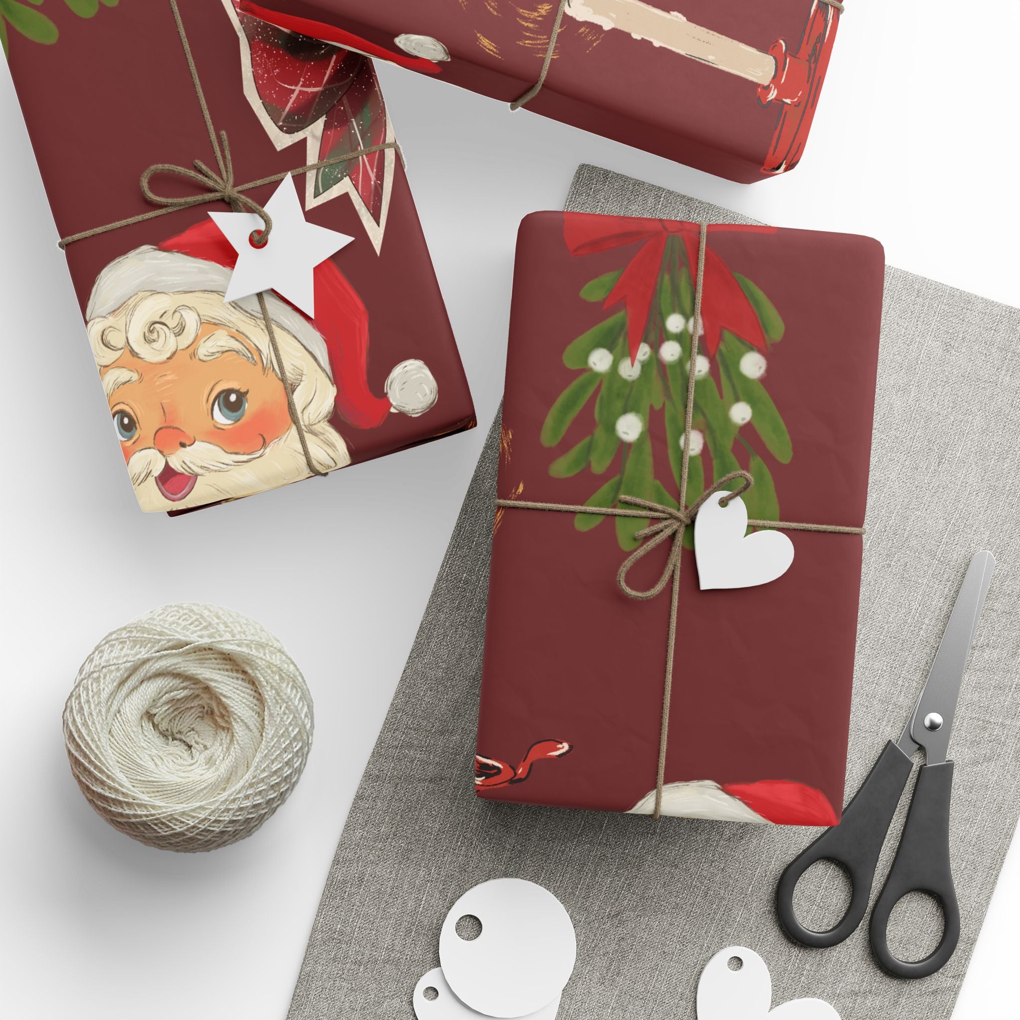 Vintage Santa Christmas  - Wrapping Paper
