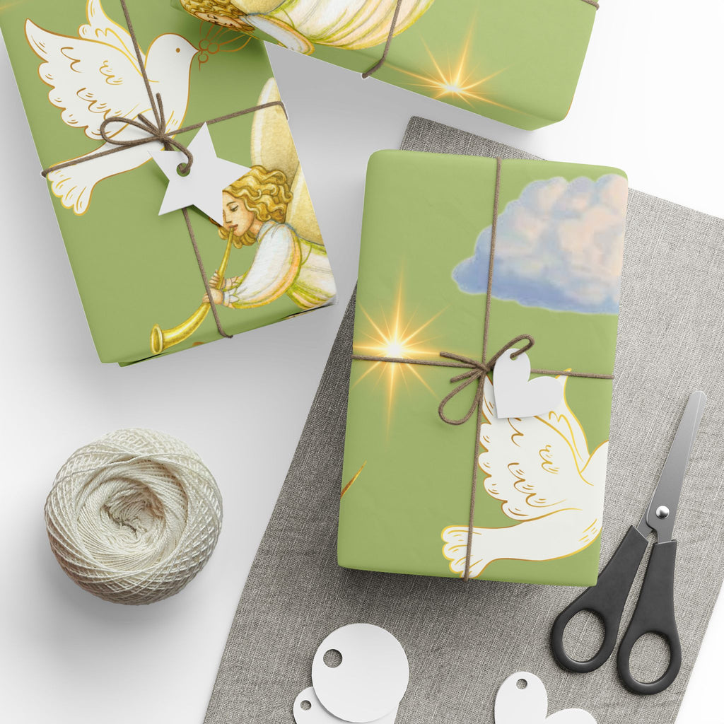 Angel, Moon, & Dove - Wrapping Paper