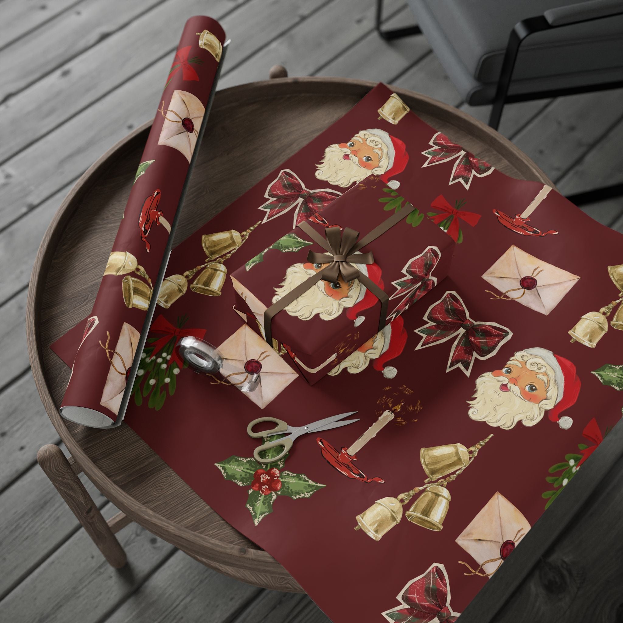 Vintage Santa Christmas  - Wrapping Paper